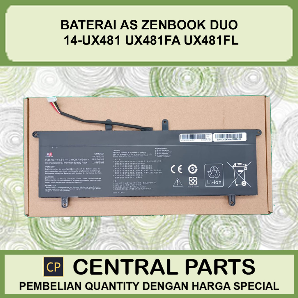 Baterai AS Zenbook Duo 14-ux481 ux481fl ux481fa