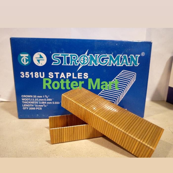 

Isi Staples Karton 3518U Strongman Dus/Kardus/Karton 18Mm Carton