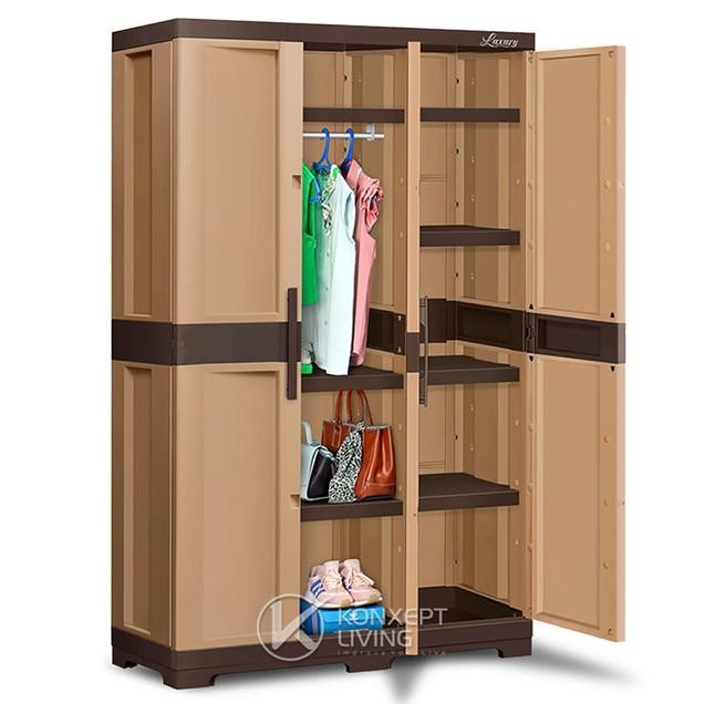 Lemari Plastik Serbaguna Tabitha Luxury - Lx3 Gt Lemari 3 Pintu