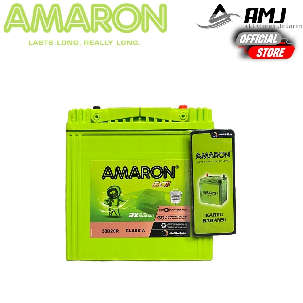 BEST SELLER- Aki Mobil Daihatsu Xenia NS40Z / 38B20R Amaron GO Aki Kering 12v / 35A