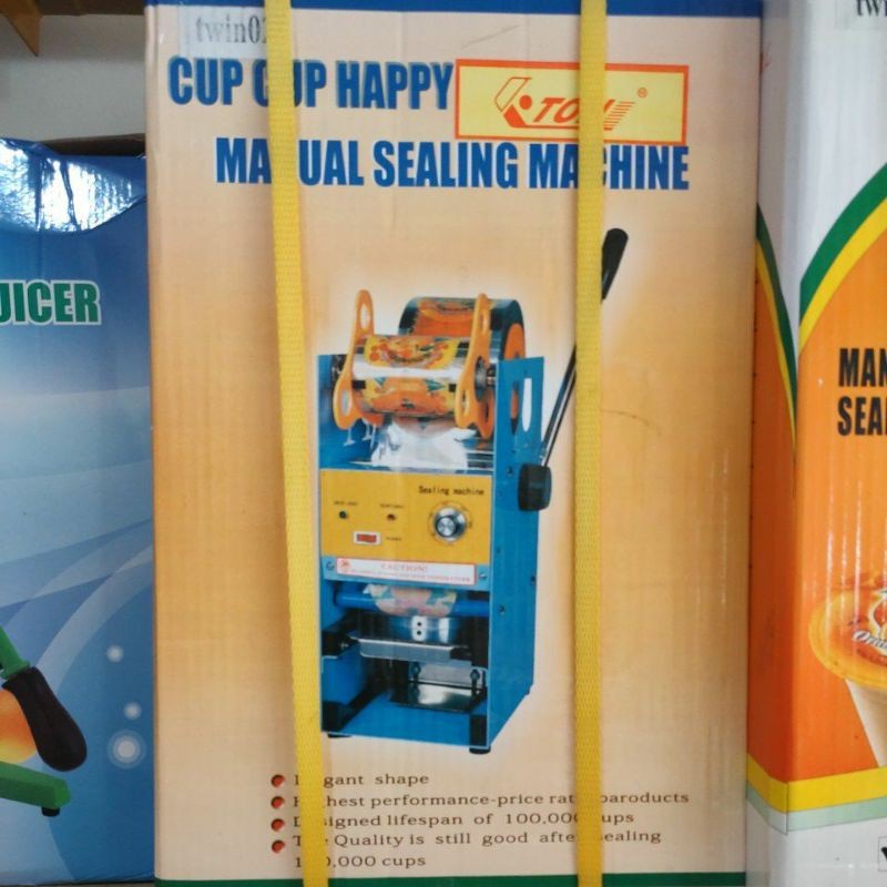 BEST SELLER- Mesin cup Sealer / Manual Sealing Machine untuk press cup jus (10oz-16oz)