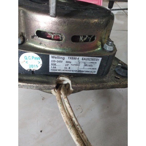 DINAMO BILAS MESIN CUCI 2TABUNG COPOTAN MERK LG,WP600N/WR602