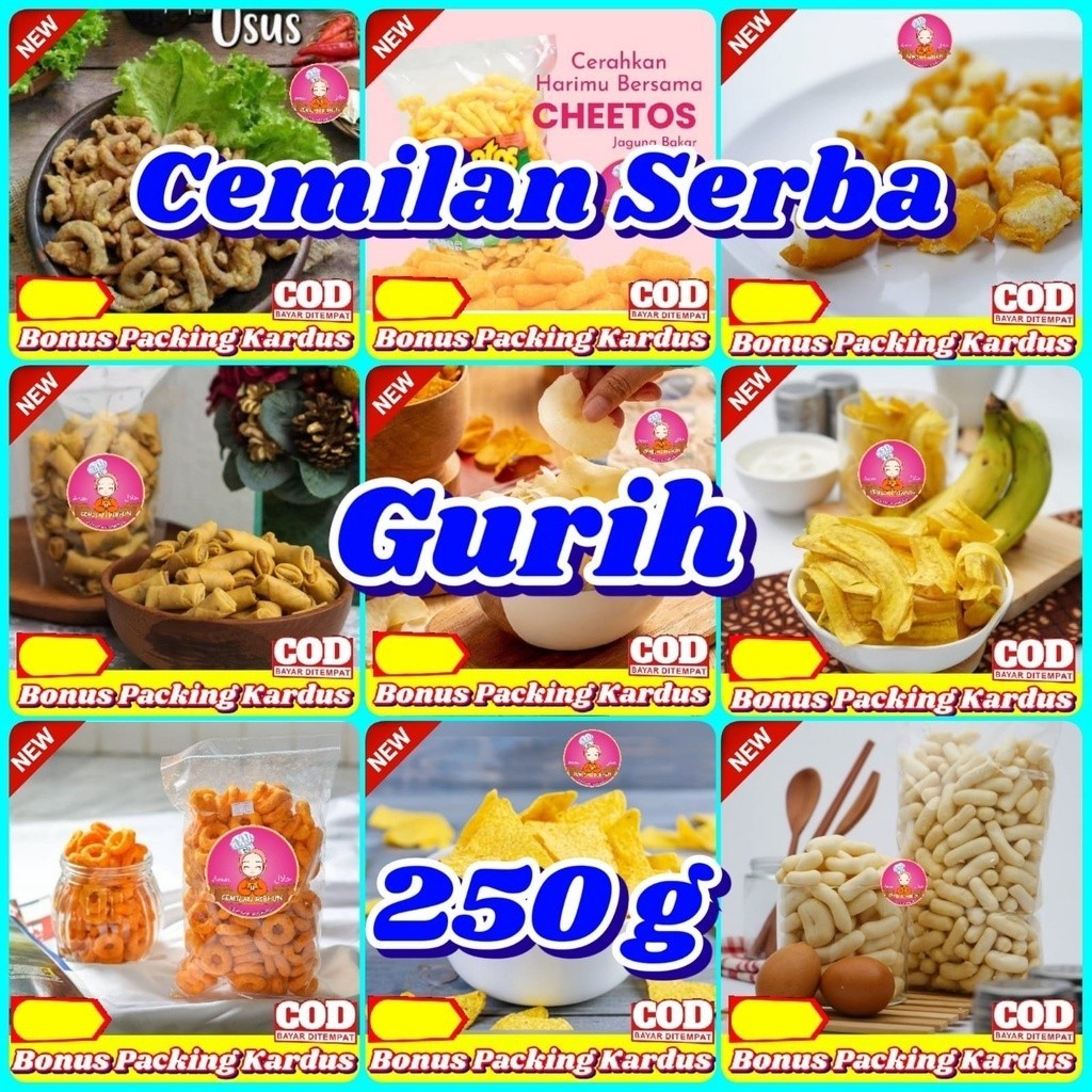 

Serba Gurih 250gram / Aneka Makanan Ringan - Iqorni Snack jajanan jadul cemilan