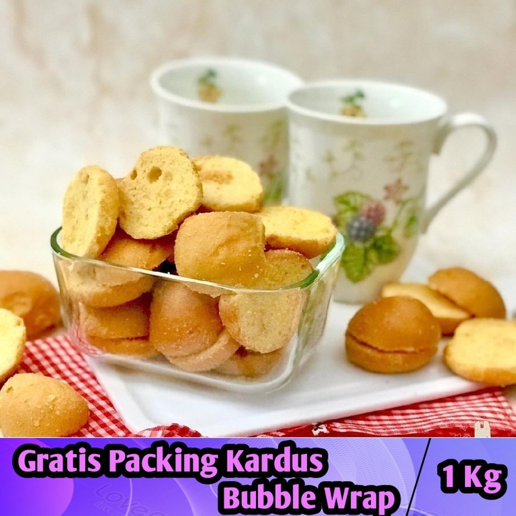 

[1Kg] Bagelen Vanila / Roti Bagelan Keju Bandung - Iqorni Snack makanan ringan snack kiloan