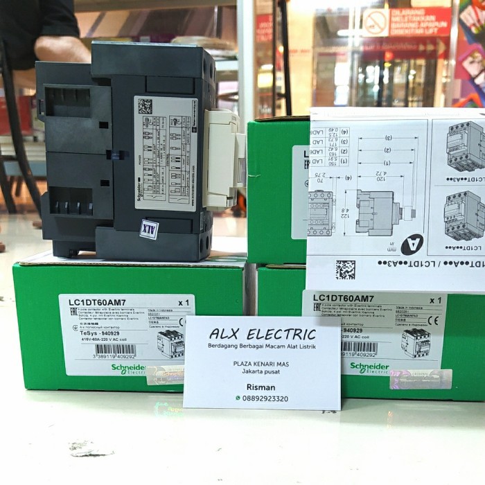 Kontaktor Schneider Lc1Dt60Am7 Lc1Dt60 Lc1Dt60A 220V Original Genuine