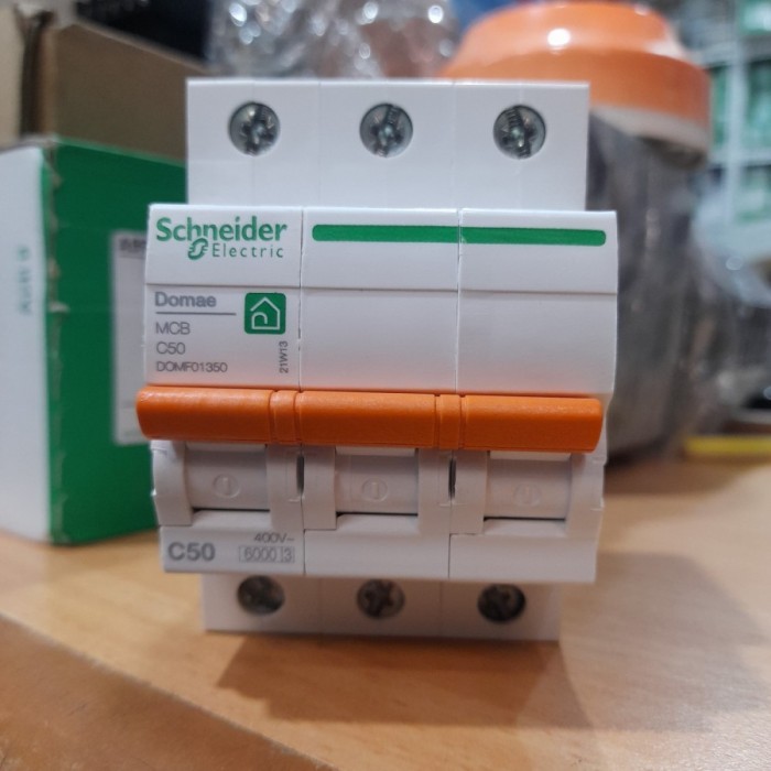 Mcb 3 Phase 50A Schneider Domae Genuine