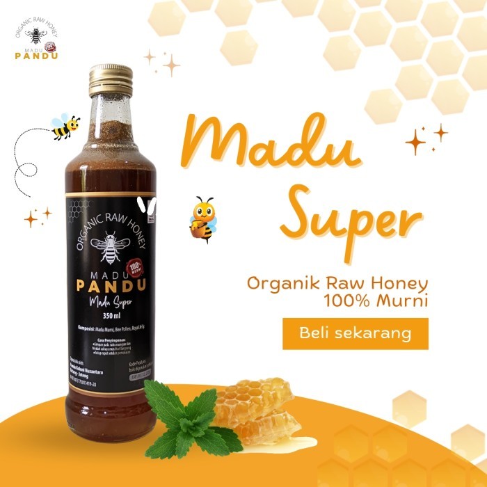 

Madu Pandu | Madu Super 350ml | Madu Murni Madu Pandu 100% Madu Asli 350gr