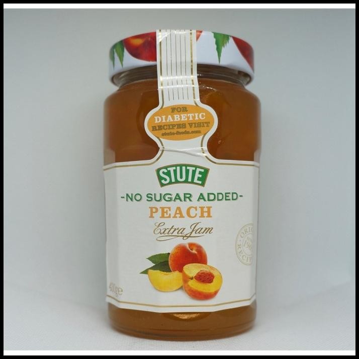

Stute Diabetic Peach Jam 430Gr | Selai | Sarapan | No Sugar