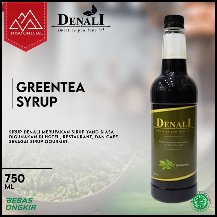 

Denali Sirup Flavour Greentea 750Ml Syrup Green Tea