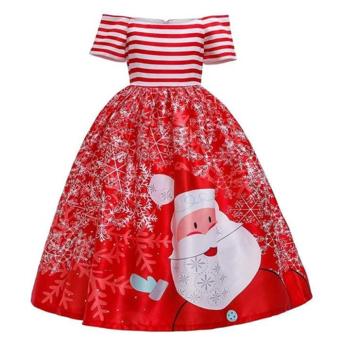 Hot Sale Dress Gaun Natal Anak Remaja Perempuan Sabrina Ghy