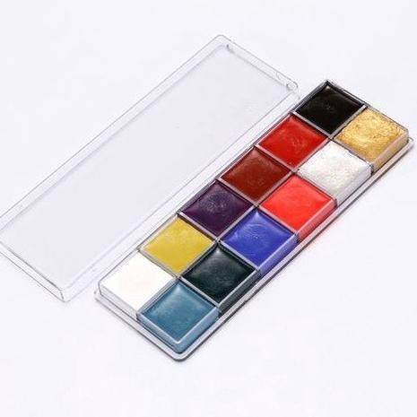 

Seka - Spesial Promo Qd670 Palet 12 Warna Face Body Paint Painting Makeup Oileffect Lukis W