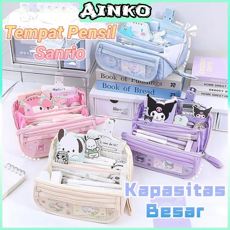 

Kekinian Tempat Kotak Pensil Cinnamoroll Tempat Pensil Berkapasitas Besar Sanrio Anime Melody Kuromi Penyimpanan Alat Tulis Siswa Perlengkapan Sekolah BisaCod