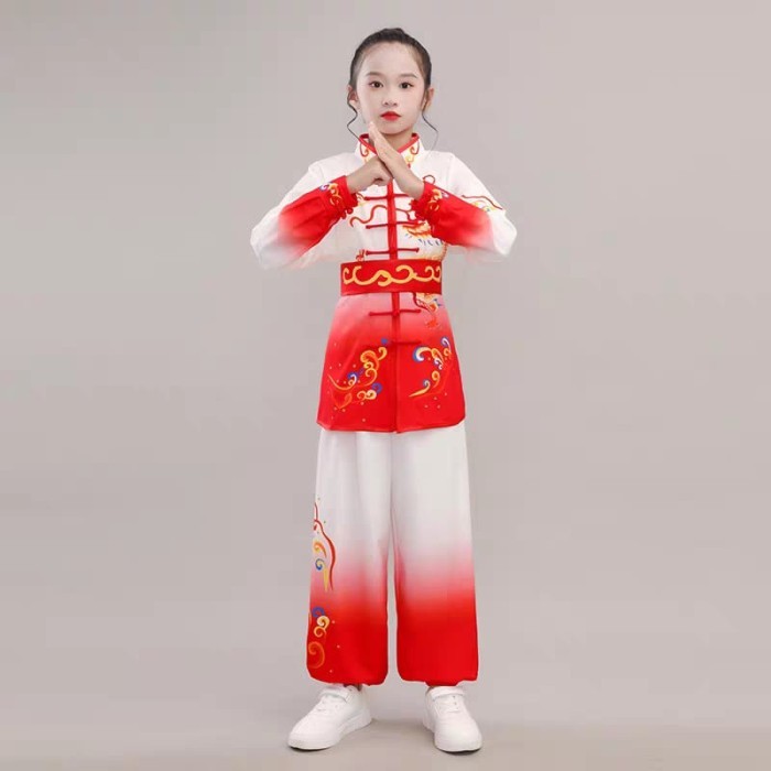 Baju wushu Tai Chi/baju cheongsam/baju kerah shanghai/baju imlek anak