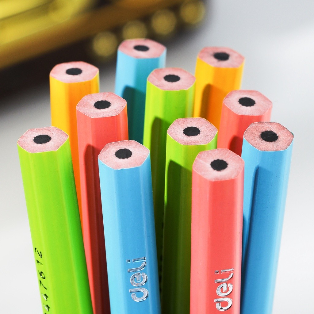 

Deli Wood Free Pencil / Pensil 2B Isi 12 Ramah Lingkungan Bahan Daur Ulang EC28
