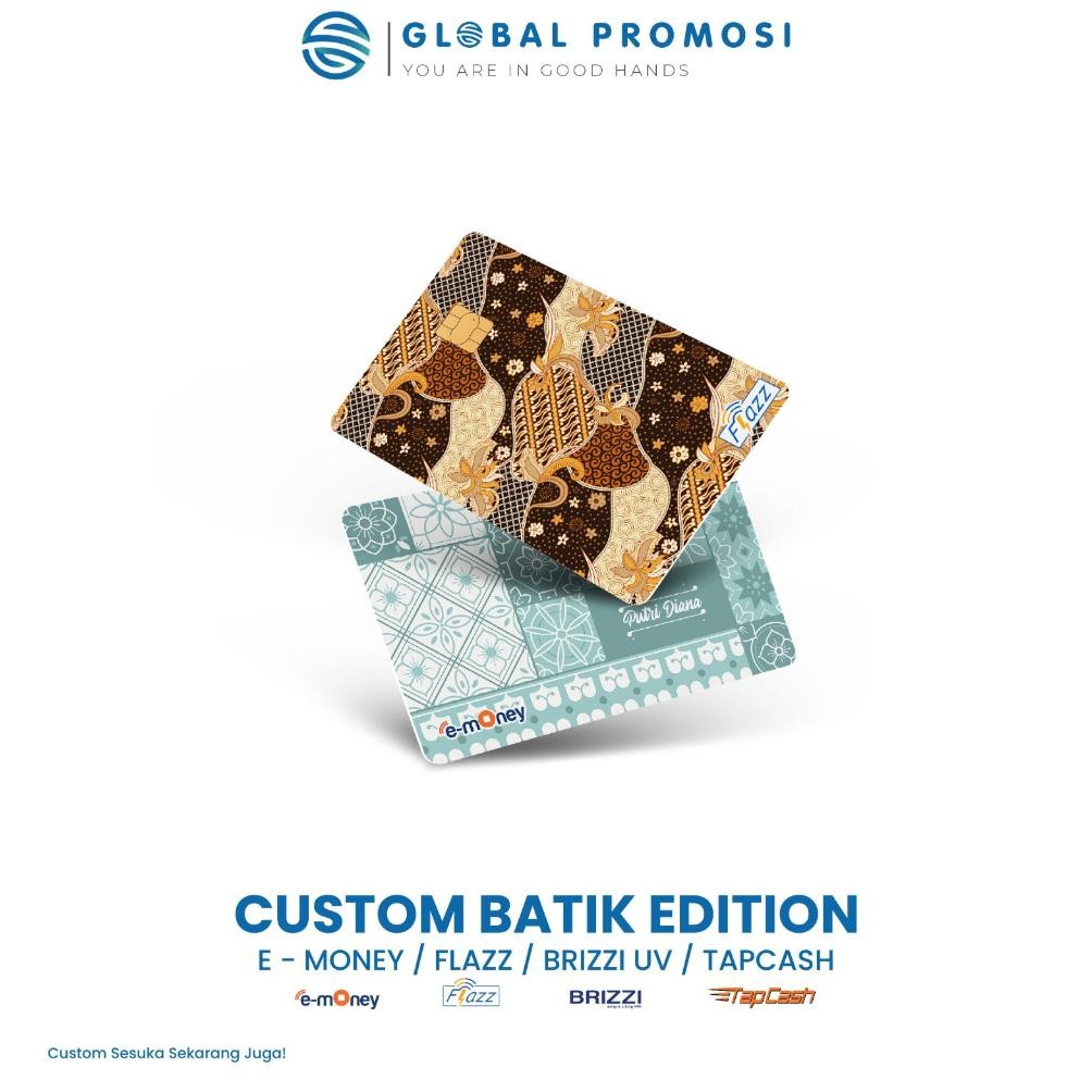 Original Emoney / Brizzi / E-Money / Flazz Gen 2/ Etoll/ Tapcash / E-Toll Mandiri Custom Edition Bat