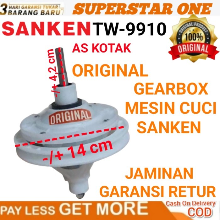 GEARBOX MESIN CUCI SANKEN TW 9110