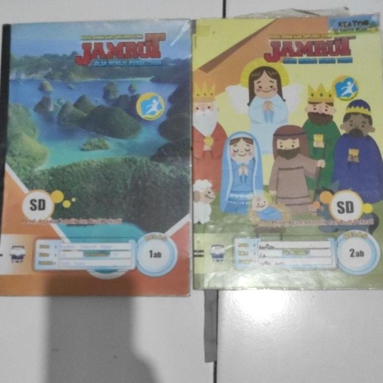 TYR Buku second bekas ada coretan pensil LKS agama Katolik Jamrut kelas 1AB dan 2AB SD penerbit CV Y