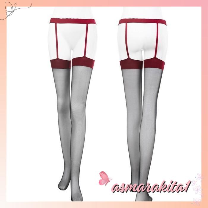 STOKING SEXY HOT TRANSPARAN GARTER THIGH HIGH STOKING LINGERIE S BY ASMARA KITA MENGAGUMKAN