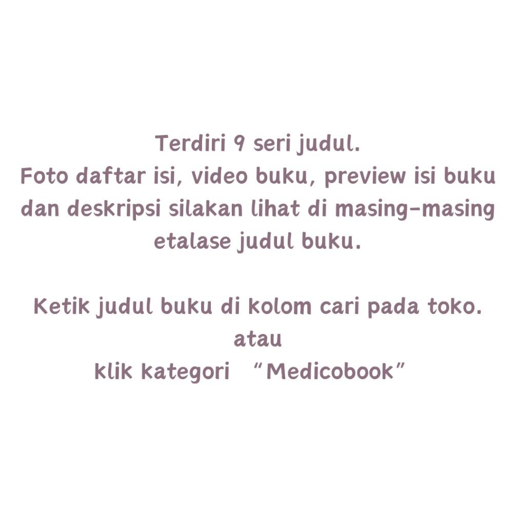 SALE MEDICOBOOK LENGKAP - Buku Kedokteran - Dermatovenereologi - Emergency - Pediatri - THT - Intern