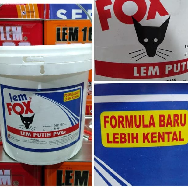 

LEM FOX PVAC / PUTIH BIRU EMBER 10KG