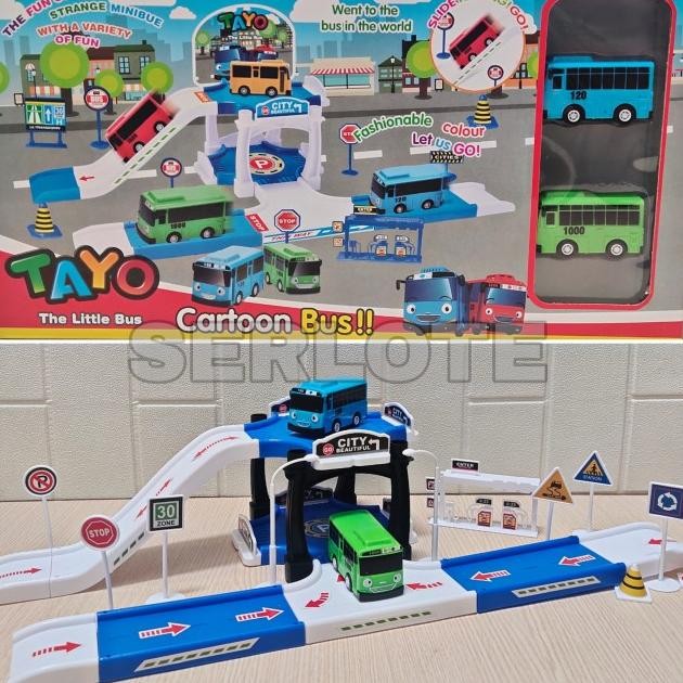 Mainan Anak Parking Lot Kter Tayo Parking Lot Little Bus Tayo