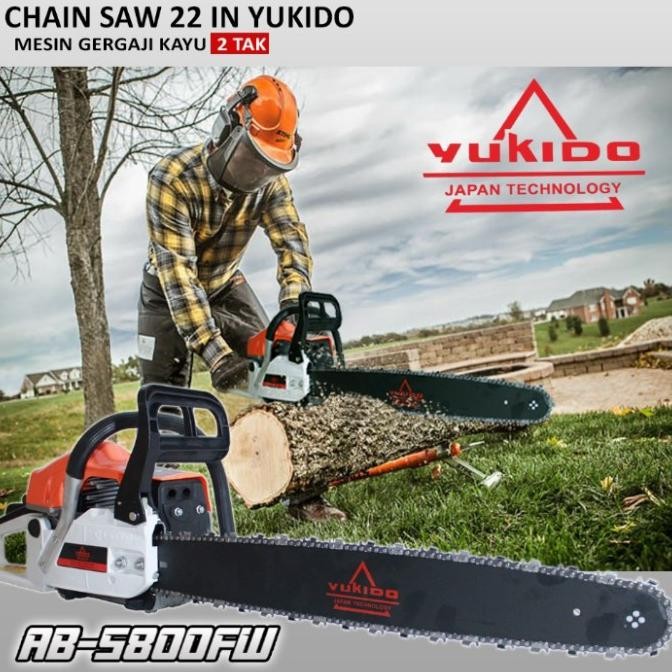 chainsaw mini bensin murah senso 22 inch gergaji mesin potong pohon