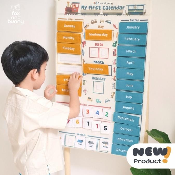 

TERMURAH - Fox and Bunny | My First Calendar (Kalender Anak)