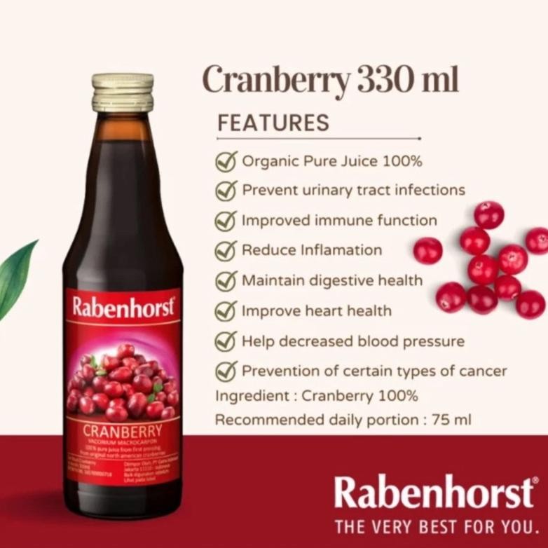 

As23 Rabenhorst Cranberry Pure Juice 330 mL Terlaris