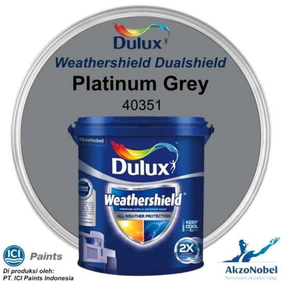 Dulux Weathershield Platinum Grey 40351 20 Liter / Cat Exterior