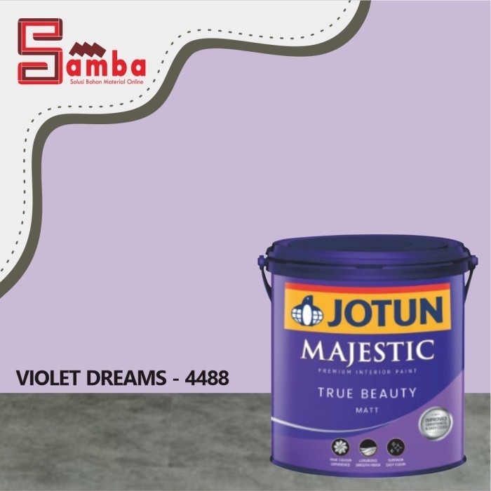 JOTUN MAJESTIC 4488 VIOLET DREAMS TRUE BEAUTY MATT 20 LTR
