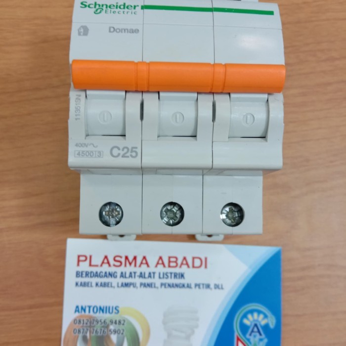 Promo Mcb Domae Schneider 3 Phase 25 A