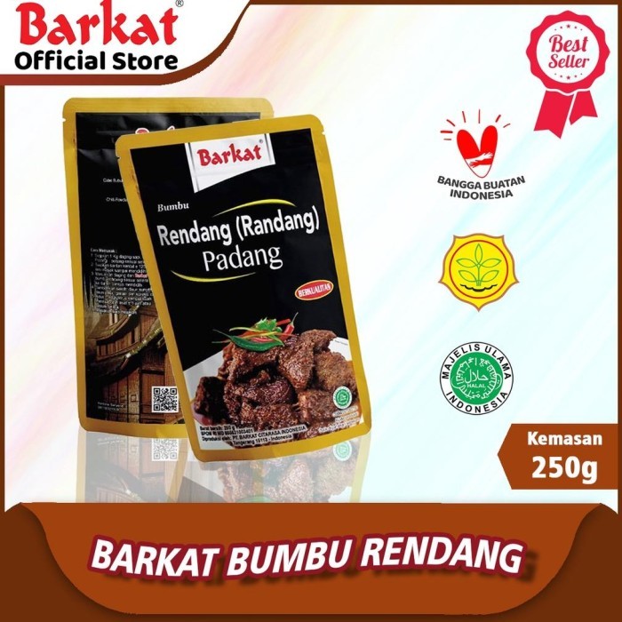 

Lhiu Barkat Bumbu Rendang Asli Padang Instan 250 Gram Sejak 1939