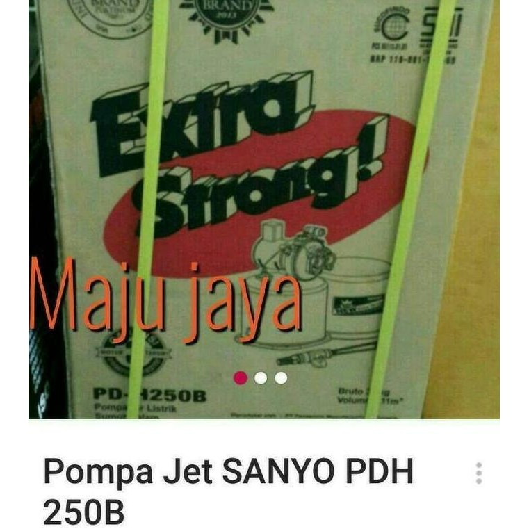 New || Promo Pompa Air Sumur Dalam 30 Meter Jet Pump " Sanyo " Pd-H250B 250 Watt