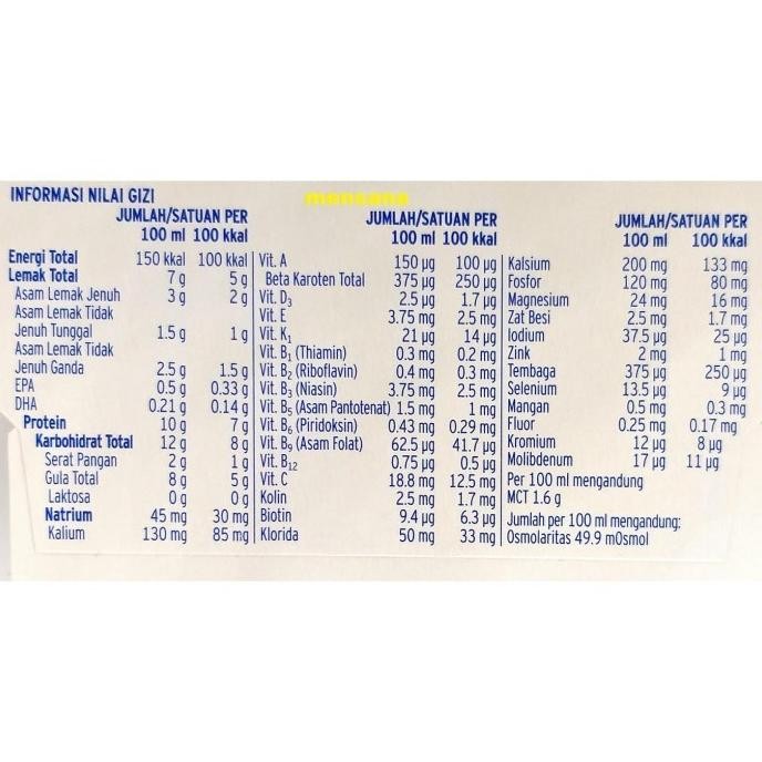 

Supportan susu nutrisi Fresubin tinggi kalori protein isi 4/pak