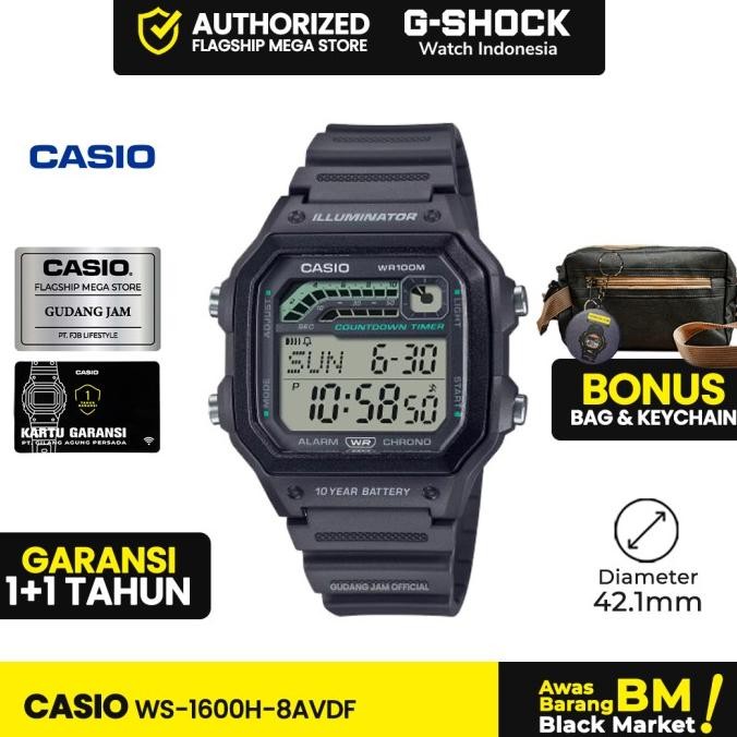 Sale Casio General Ws-1600H-8Avdf Ws-1600H Ws-1600 Ws1600H Ws 1600H