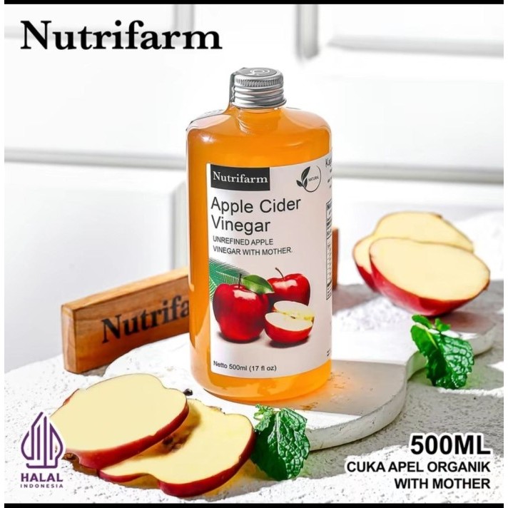 

Promo Original Nutrifarm Cuka Apel 500ML With Mother Cuka Aple 500 ML Organik
