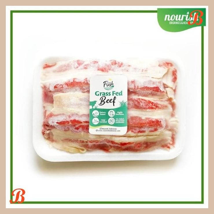 

| NN | GRASS FED BEEF SHORTPLATE / SHABU-SHABU (250 GR) DAGING SLICE GRASSFED