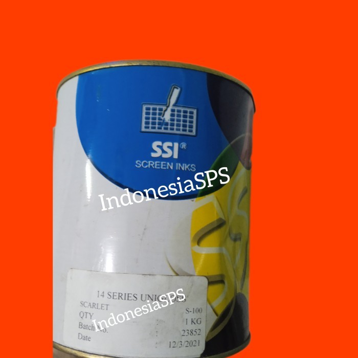 

Tinta SSi Scarlet seri 14 S100 warna orange screen ink sablon oren