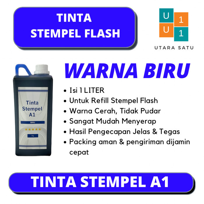 

Tinta Stempel Flash Warna Biru 1 Liter