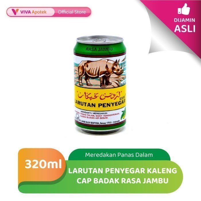 

Larutan Penyegar Kaleng Cap Badak Rasa Jambu untuk Sariawan (320 ml)