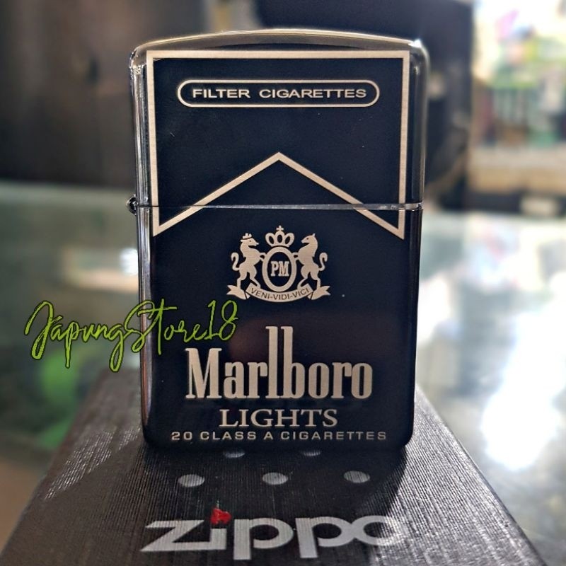 Zippo Marlboro black Ice Keren Limited Korek Unik