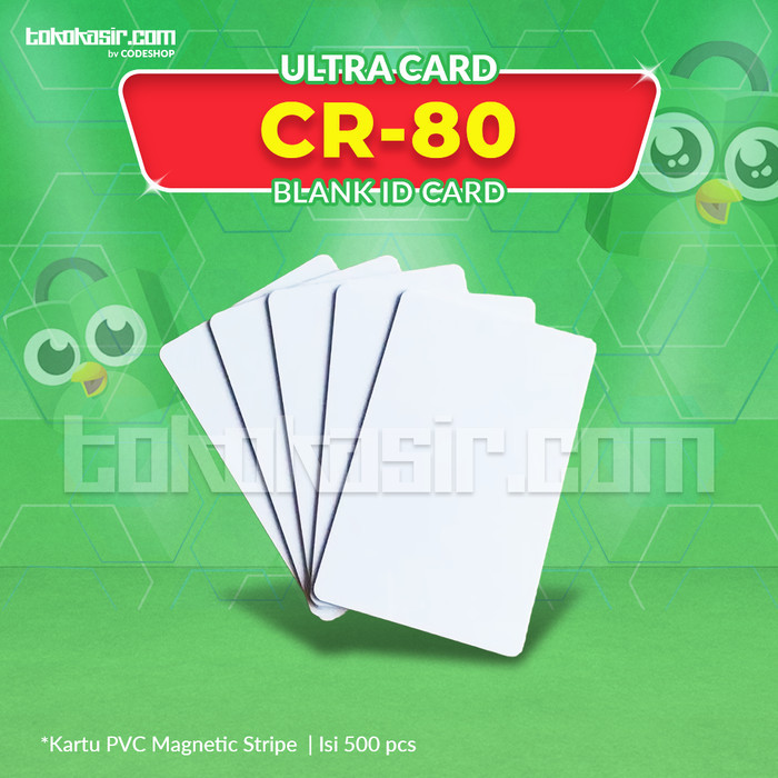 

KARTU PVC BLANK ID CARD ULTRACARD NOCO CR80 FARGO EVOLIS DATACARD HITI