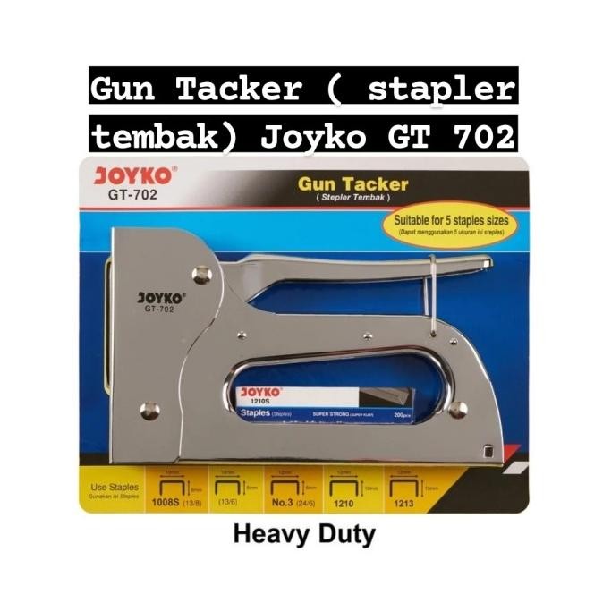 

GUN TACKER ( STAPLER TEMBAK) JOYKO GT-702 ORIGINAL DAN TERPERCAYA