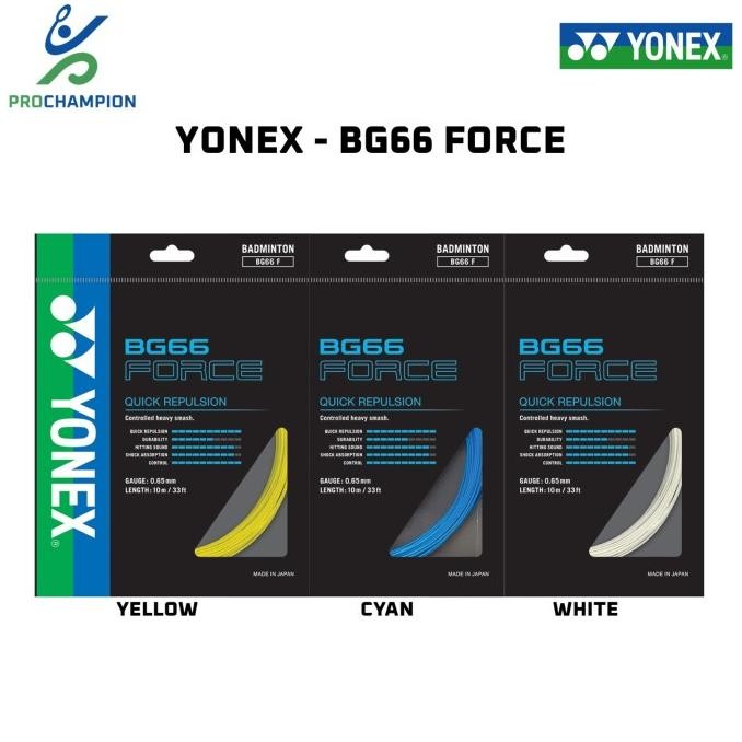 SENAR BADMINTON - YONEX BG66 BG 66 FORCE - ORIGINAL