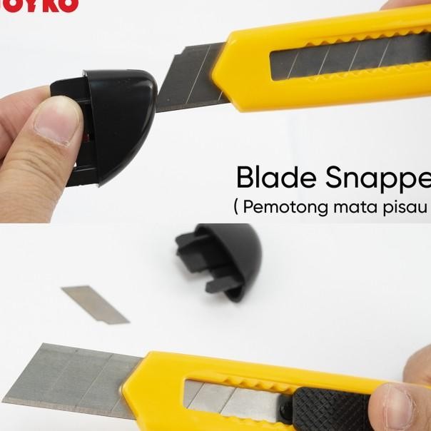 

Joyko Cutter Besar Pisau Potong Pemotong Kertas Silet Cu-0508 [24Pcs]