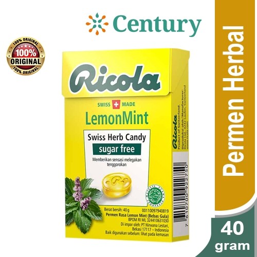 

RICOLA LEMON MINT 40GR SF / PERMEN / MAKANAN RINGAN