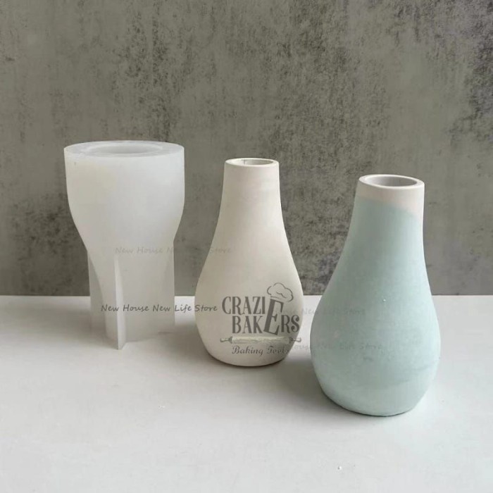 CETAKAN SILIKON RESIN VAS BUNGA VASE FLOWER POT SILICON MOLD HP186