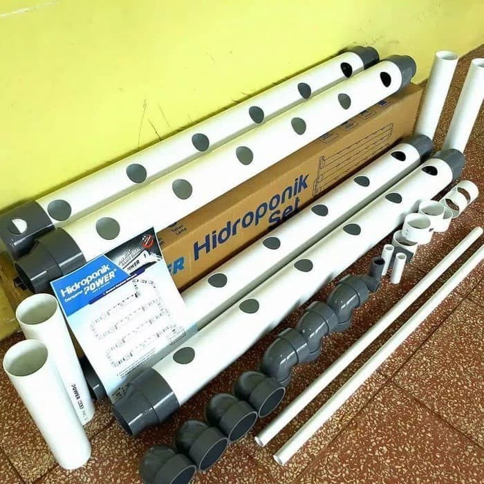 HIDROPONIK SET POWER / PIPA HIDROPONIK SET / HIDROPONIK TANAMAN