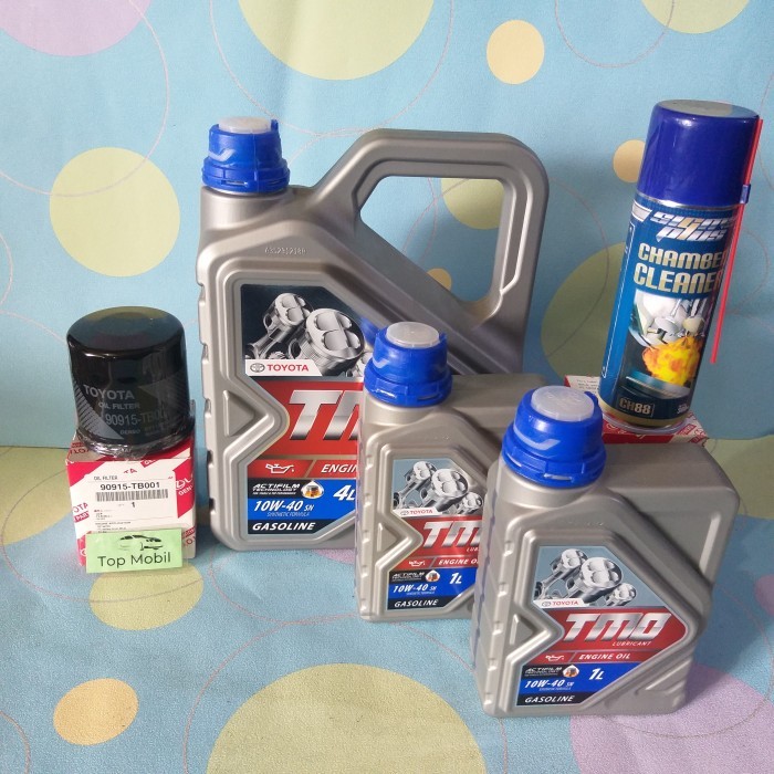 PAKET OLI MESIN TMO 10W-40 INNOVA FORTUNER HILUX BENSIN 6L (5)