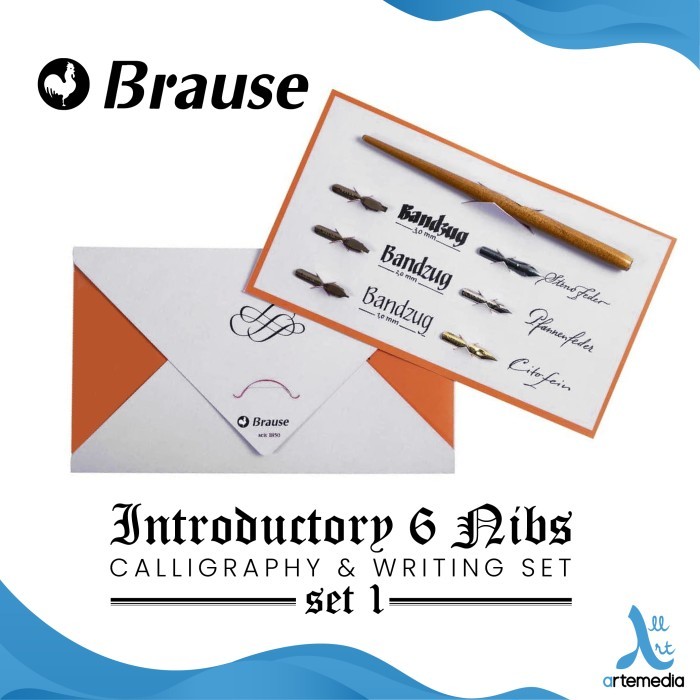 

Pena Kaligrafi Brause Introductory 6 Nib Calligraphy and Writing Set